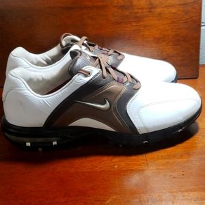 Nike Air Mens Size 10 Brown white golf Shoes